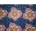 10cm Bio-Stretchjersey "Blumenranken rosa/dunkelblau" Lillestoff    (Grundpreis € 14,00/m)
